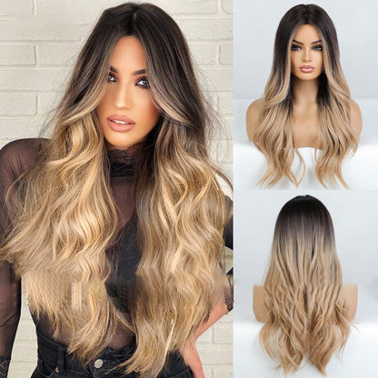 💇Gorgeous Fluffy Long Curly Wig – Natural, Comfortable & Adjustable!