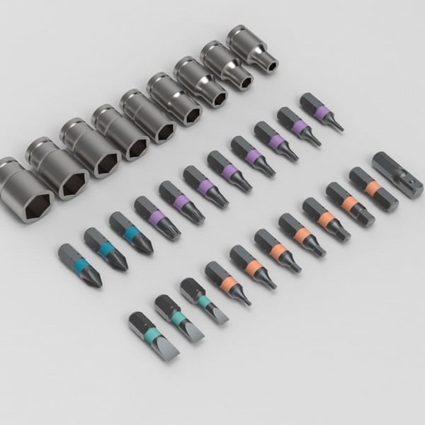 🔩24-in-1 Magnetic Ratcheting Screwdriver Set – Compact, Lightweight & Perfect for DIY Repairs