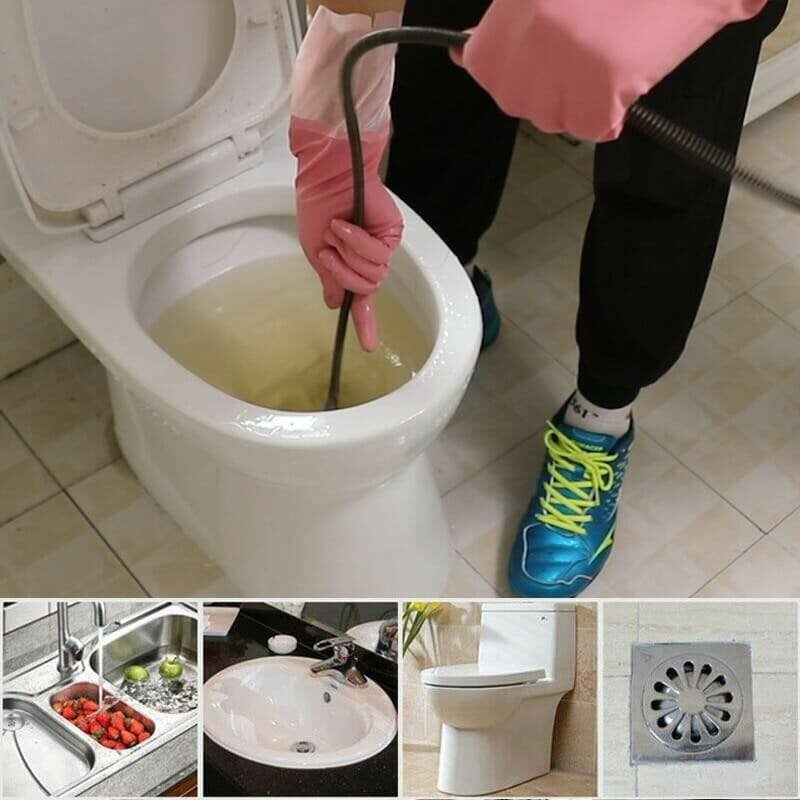 🎉 Electric Drain Cleaner Spring – Powerful Motor, Flexible Cable & Easy Storage 🛠️📦
