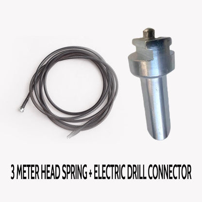 🎉 Electric Drain Cleaner Spring – Powerful Motor, Flexible Cable & Easy Storage 🛠️📦