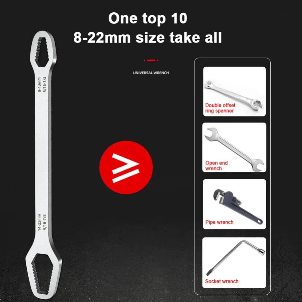🌈🔧 8-22mm Universal Wrench Receive a FREE 3-17mm Universal Wrench!
