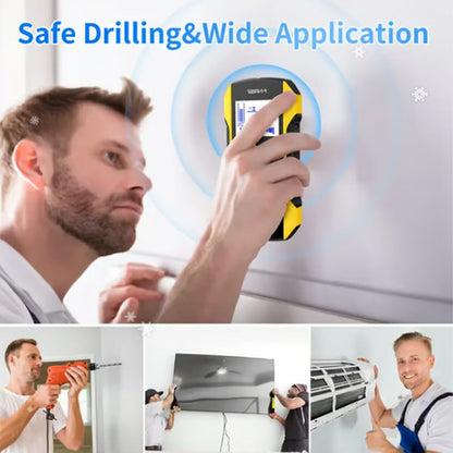 ✨6-in-1 Wall Scanner & Stud Finder - Type-C Rechargeable Wood/Metal Detector with LCD Display for DIY Home Improvement