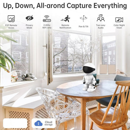 👍🤖Wireless Indoor Motion Detection Robot Camera-🛬Limited-time free shipping offer🔥