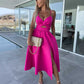 💃Hot Sale 49% OFF🎁Women’s Spaghetti Straps High Slit Dress