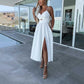 💃Hot Sale 49% OFF🎁Women’s Spaghetti Straps High Slit Dress