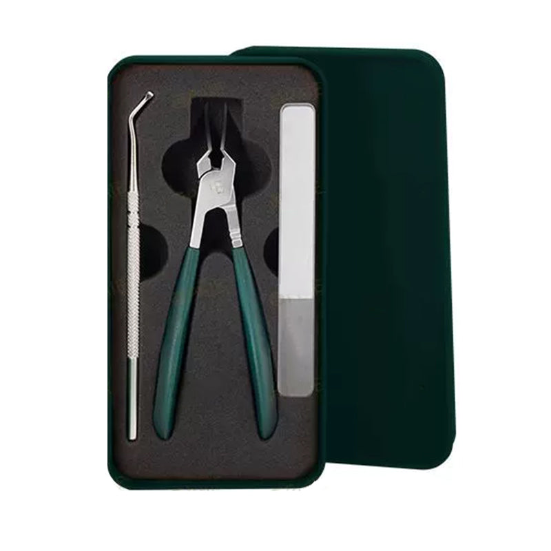 Anti-Splash 25° Slant Edge Nail Clipper 3-Piece Set – Precise Cut, Comfortable Grip & Safe Splash Guard