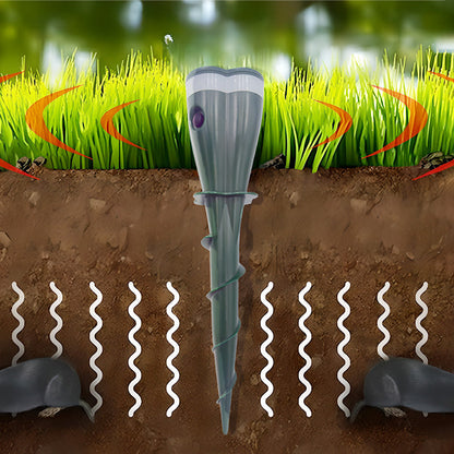 🚫Waterproof Solar Mole Deterrent