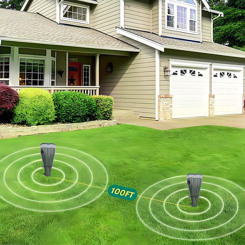 🚫Waterproof Solar Mole Deterrent