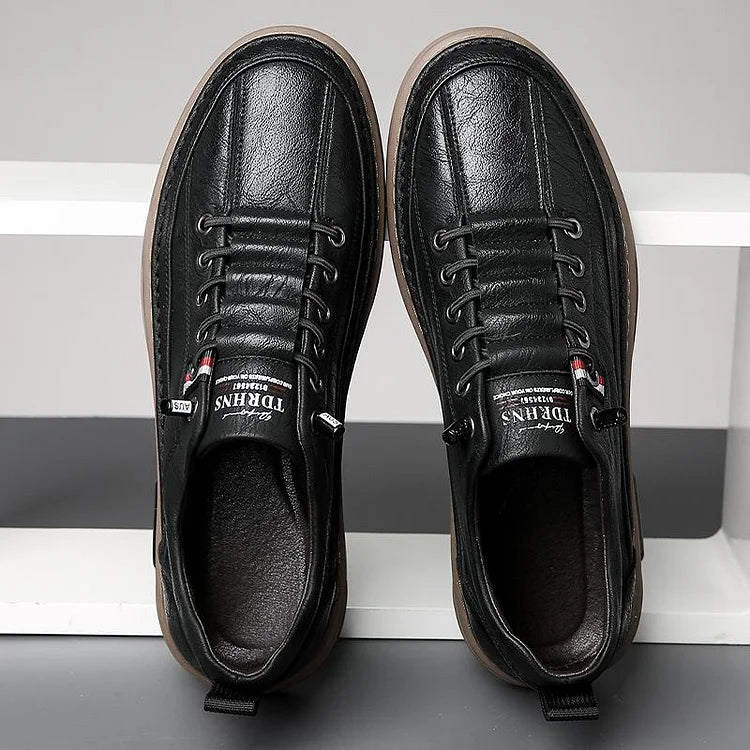 Italian handmade leather shoes, breathable casual shoes