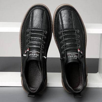 Italian handmade leather shoes, breathable casual shoes