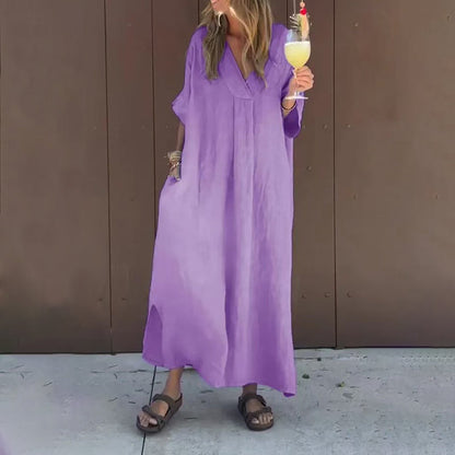 ⏳Time-limited Special⏰Casual Flowy V-neck Dress For Women