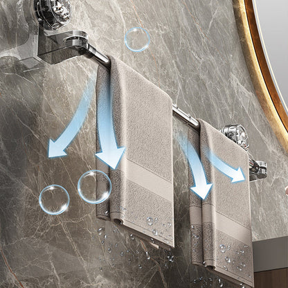 🛁✨ Light Luxury No-Punch - Retractable Suction Cup Towel Bar