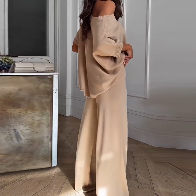 🌸Spring Specials 60% OFF🌸Women’s Casual One Shoulder Top & Pants Two-Piece Set