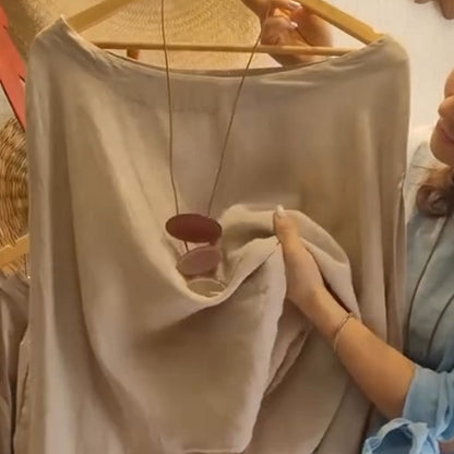 🌸50% Off Spring Sale🌸💐Women's Loose Fit Blouse & Floral Printed Wide-Leg Pants Set