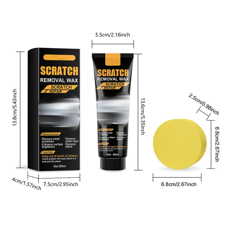 🛡️Car Scratch Repair & Care Wax – Instant Removal, Protective Coating, All Paint Colors