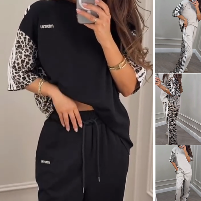 🌺2025 New Arrive - 50% OFF🌺Leopard Print Patchwork Sweatshirt