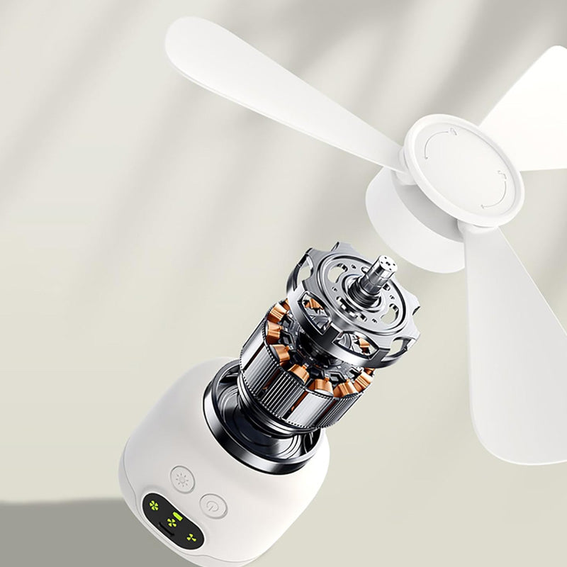 🌬️✨A rechargeable ceiling fan with LED lights