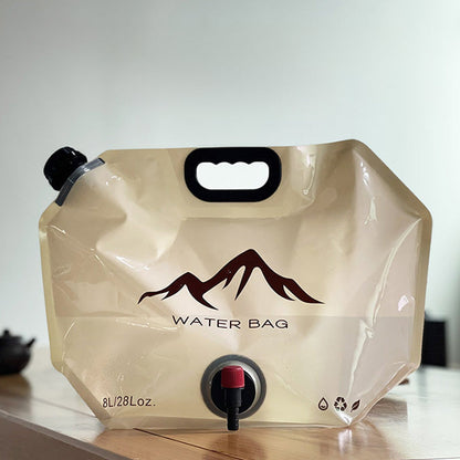 🏕️ Outdoor Collapsible Water Container Bag – 8L Capacity, Knob Faucet, Foldable