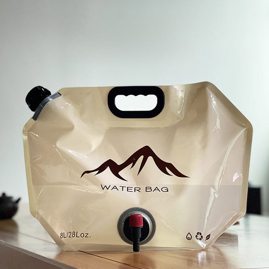🏕️ Outdoor Collapsible Water Container Bag – 8L Capacity, Knob Faucet, Foldable