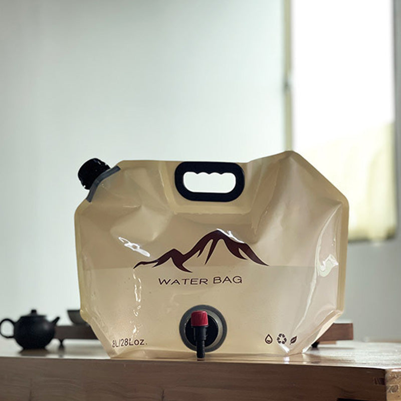 🏕️ Outdoor Collapsible Water Container Bag – 8L Capacity, Knob Faucet, Foldable