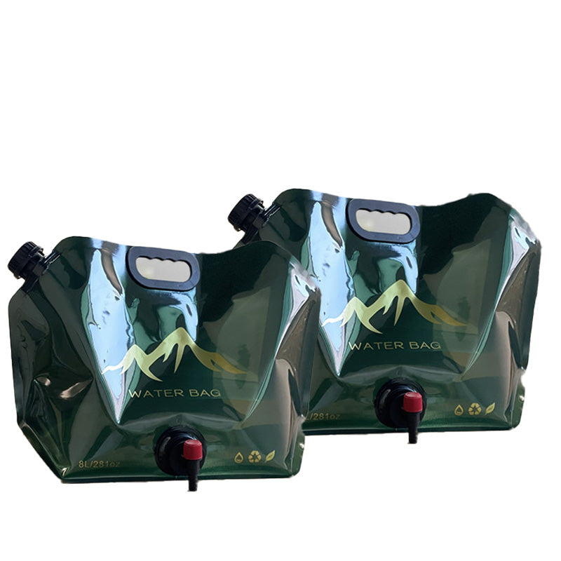🏕️ Outdoor Collapsible Water Container Bag – 8L Capacity, Knob Faucet, Foldable