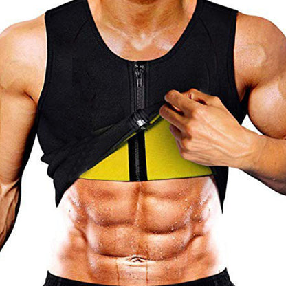 💥Men's Workout Zipper Body Shaper Tank Top
