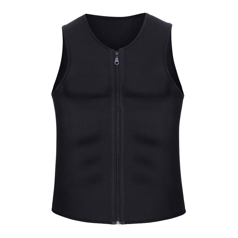 💥Men's Workout Zipper Body Shaper Tank Top