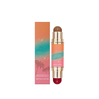 Portable Lightweight Matte Contour & Blush Dual-Ended Stick