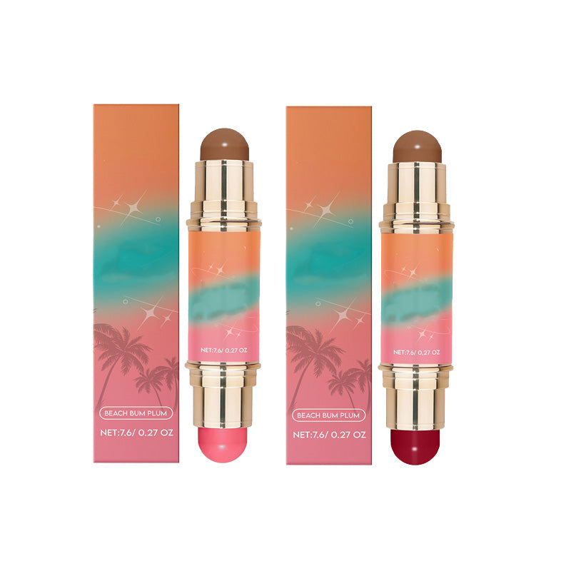 Portable Lightweight Matte Contour & Blush Dual-Ended Stick