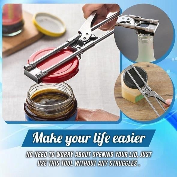 Adjustable Stainless Steel Jar & Bottle Opener