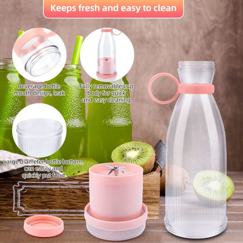 🥤🍊 Portable Juicer Bestseller – Fresh Juice Anytime, USB Rechargeable & Easy Clean