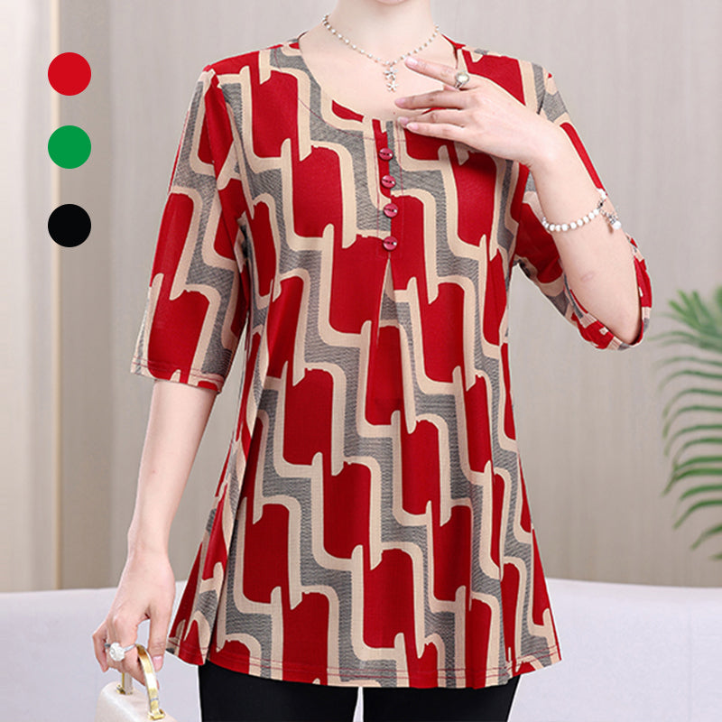 Women's Versatile Casual Printed Top