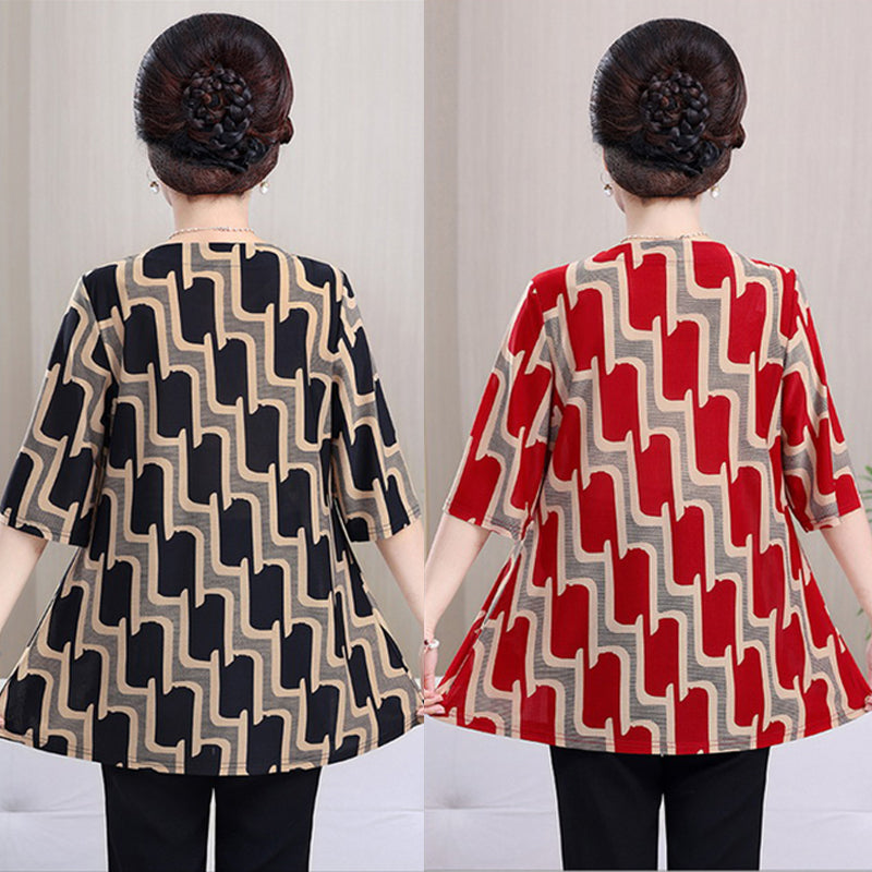 Women's Versatile Casual Printed Top