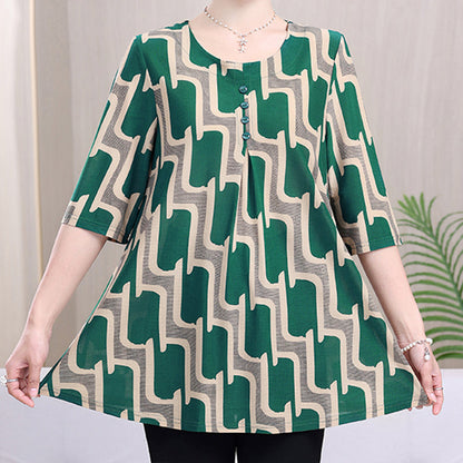 Women's Versatile Casual Printed Top