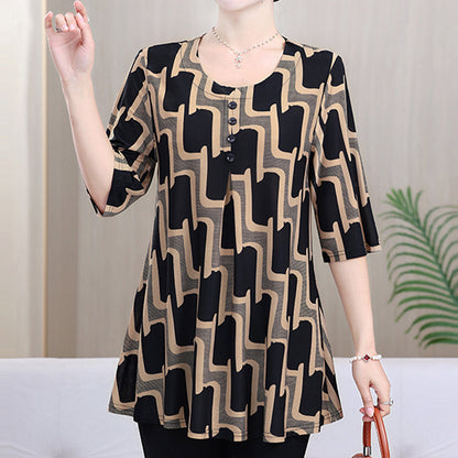 Women's Versatile Casual Printed Top