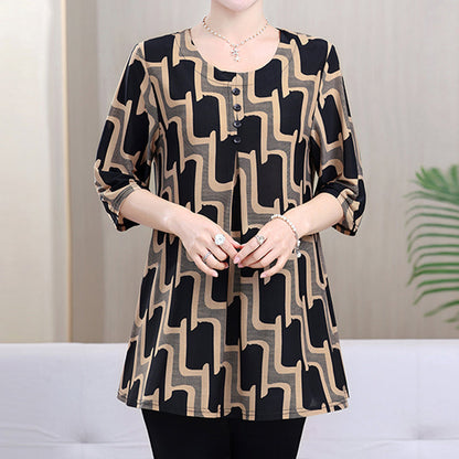 Women's Versatile Casual Printed Top
