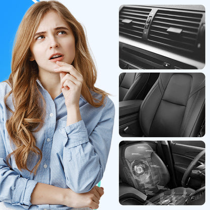 ❄️Car Seat Fan – Dual Turbine & USB Powered – Portable Air Cooler for Summer