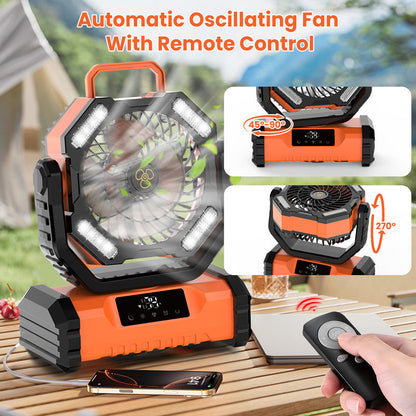 🔥 2025 Hot Sale 49% OFF🔥Portable Oscillating Fan with Remote Control