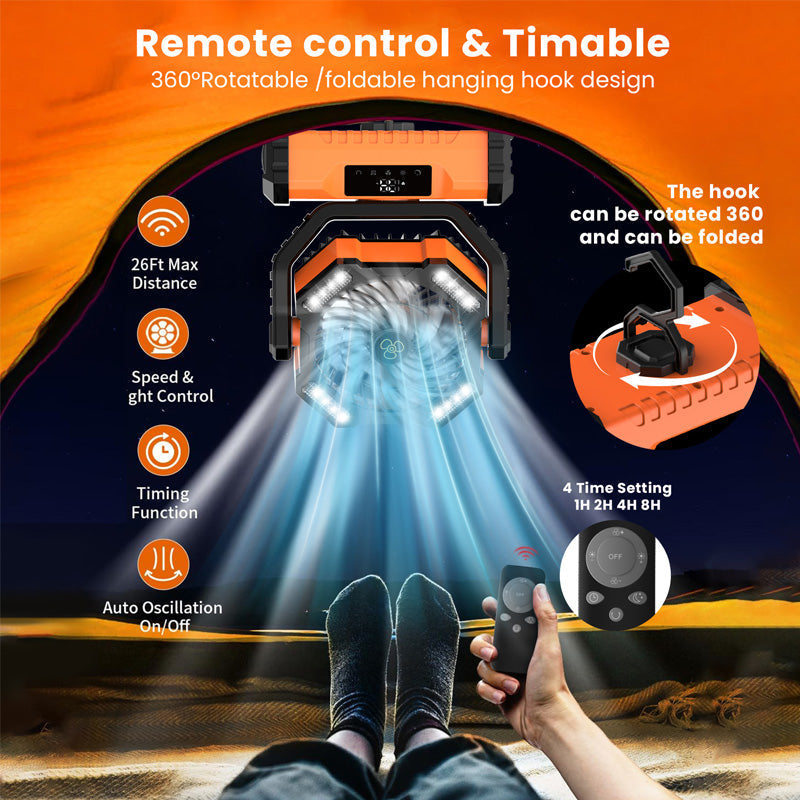 🔥 2025 Hot Sale 49% OFF🔥Portable Oscillating Fan with Remote Control