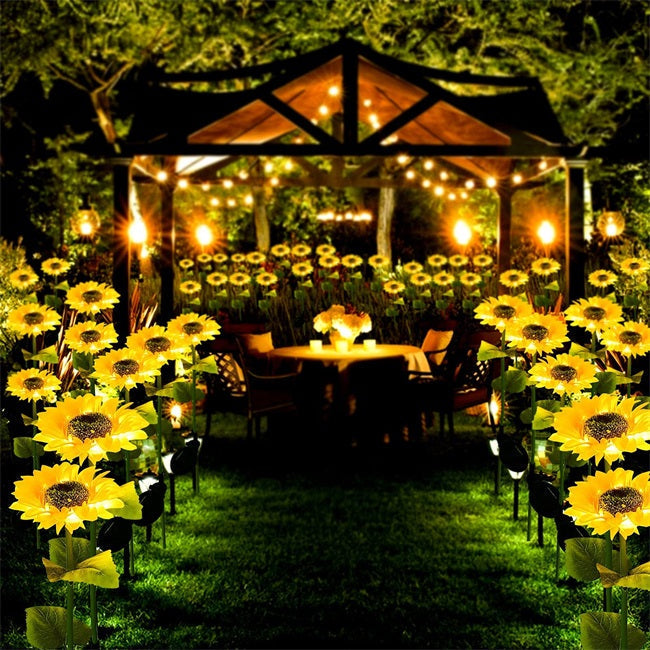 ☀️Sunflower Solar Lights – Auto On/Off, 14H Glow, IP65 Waterproof