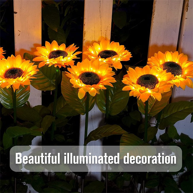 ☀️Sunflower Solar Lights – Auto On/Off, 14H Glow, IP65 Waterproof