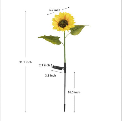 ☀️Sunflower Solar Lights – Auto On/Off, 14H Glow, IP65 Waterproof