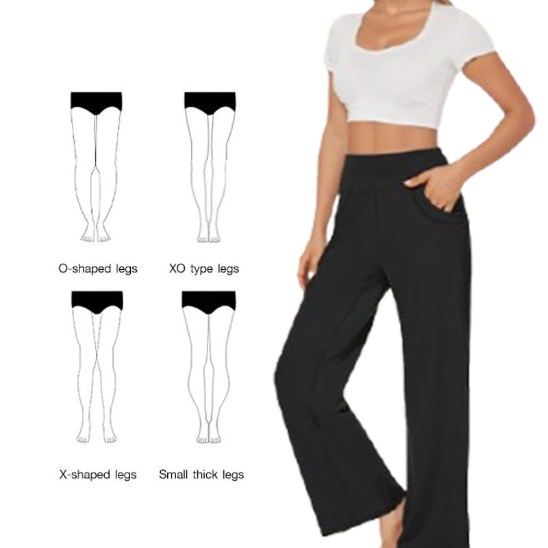 Women's high-waisted stretch yoga pants in a solid color