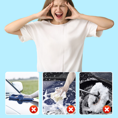 Extendable Soft-Bristle Brush for Car Washing