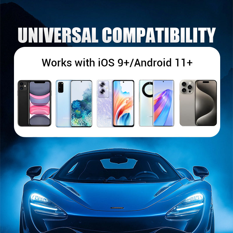 2-in-1 Draadloze Adapter voor iPhone & Android Auto