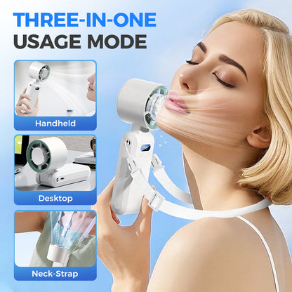 ❄️Handheld Portable Fan with Ice Cooler