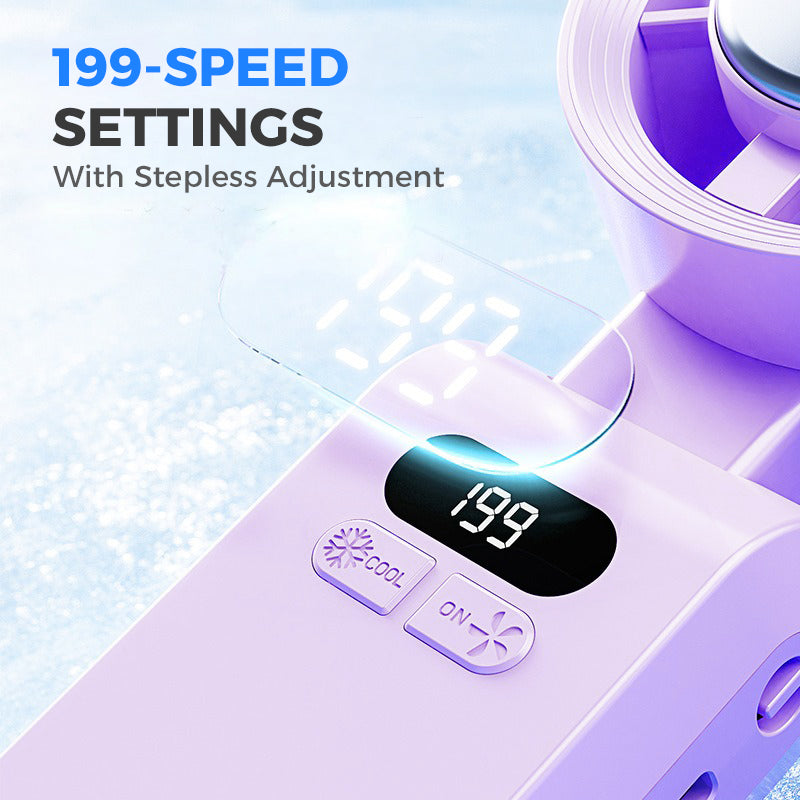 ❄️Handheld Portable Fan with Ice Cooler