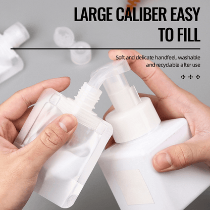 (🌷Super practical stuff ) Portable Travel Fluid Makeup Packing Bag(10 Pcs）