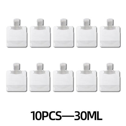 (🌷Super practical stuff ) Portable Travel Fluid Makeup Packing Bag(10 Pcs）