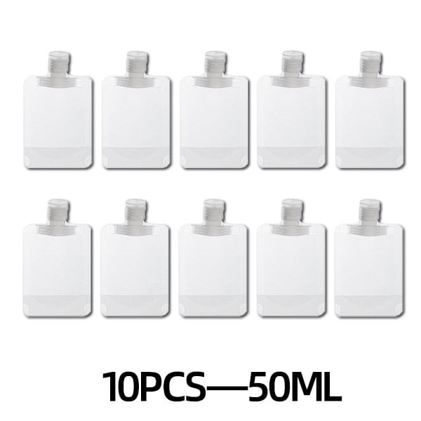 (🌷Super practical stuff ) Portable Travel Fluid Makeup Packing Bag(10 Pcs）